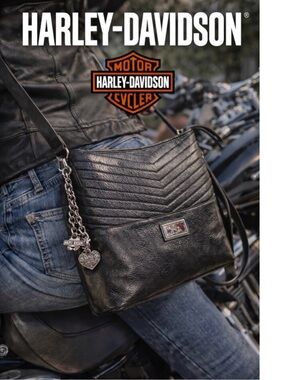 Harley-Davidson Women's Quilted Chevron Bucket Handbag